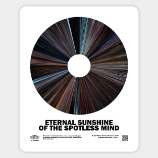 minimal_Eternal Sunshine of the Spotless Mind Warp Barcode Movie Sticker